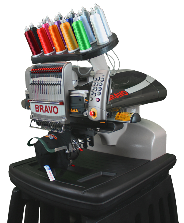 Melco Amaya Bravo Single Head 16 Needle Embroidery Machine Design