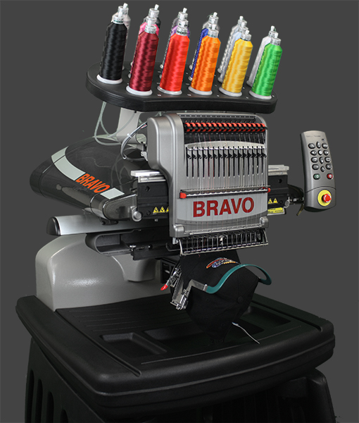 Melco Amaya Bravo Single Head 16 Needle Embroidery Machine Design