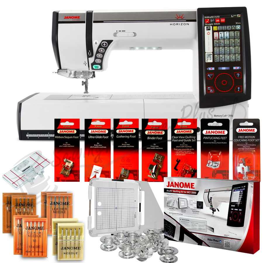 Janome Memory Craft Horizon MC12000 Professional Embroidery, Sewing