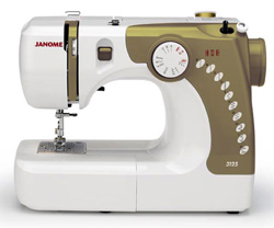Janome 3125 Lightweight: 11 lbs Sewing Machine with Free 1/4" Foot