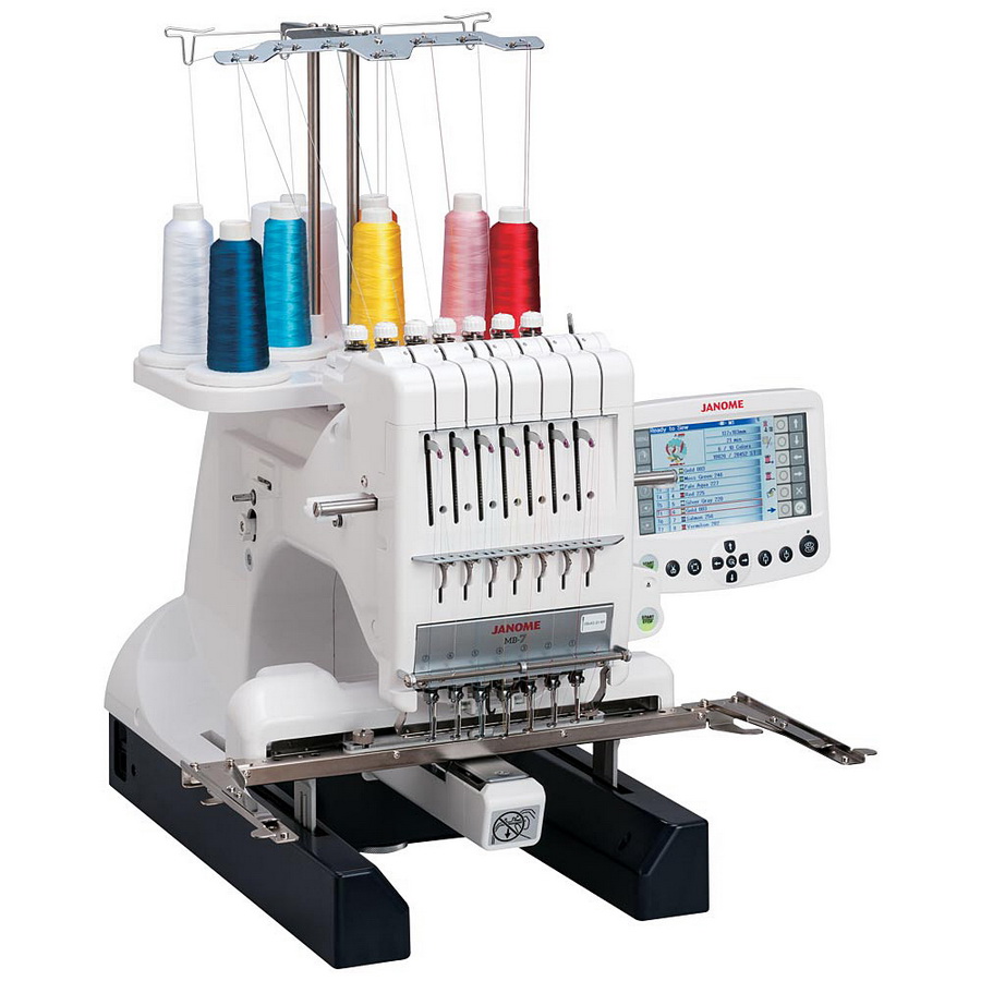 Janome Mb 7 Seven Needle Embroidery Machine Reviews at Alexandra