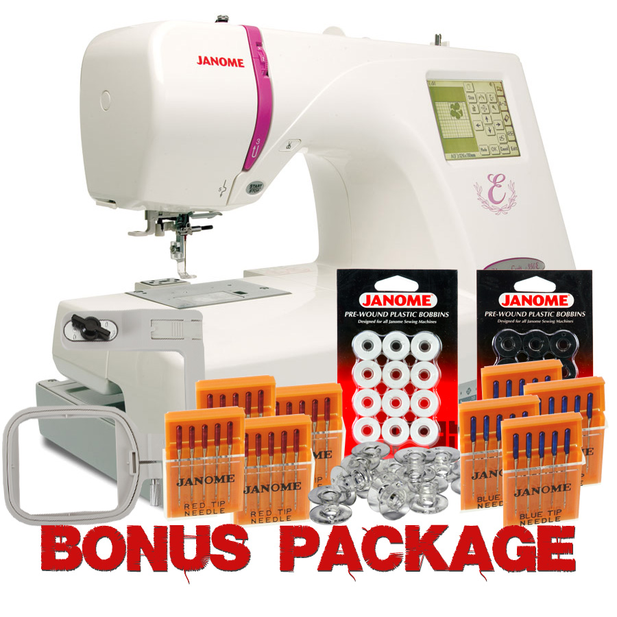 Janome Memory Craft 350E Embroidery Machine w/ FREE BONUS