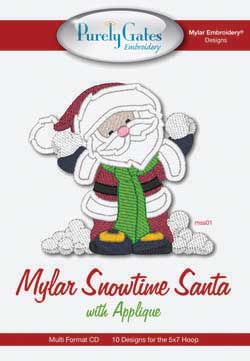 Santa with Snowman Machine Embroidery Designs Santa with Snowman Machine Embroidery Designs