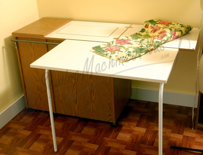 Arrow 98700 Bertha Sewing Cabinet for large machines - Oak Finish