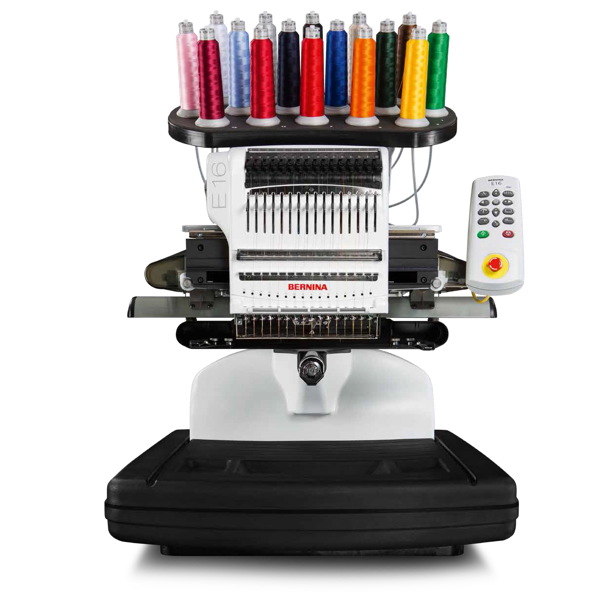 BERNINA E 16 16 Needle Embroidery Machine With Sturdy Metal Stand
