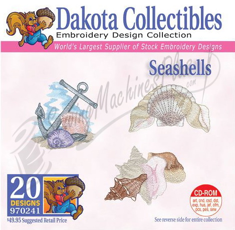 Dakota collectibles seashells embroidery designs  970241 Dakota collectibles seashells embroidery designs  970241