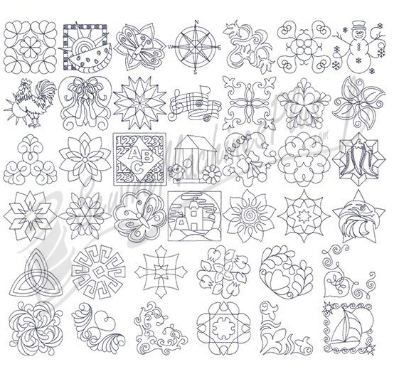 Dakota Collectibles Quilt Stitching Applique Embroidery Designs - 970252
