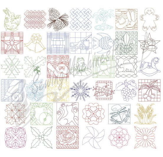 Dakota Collectibles Quilt Stitching #24 Embroidery Designs ...