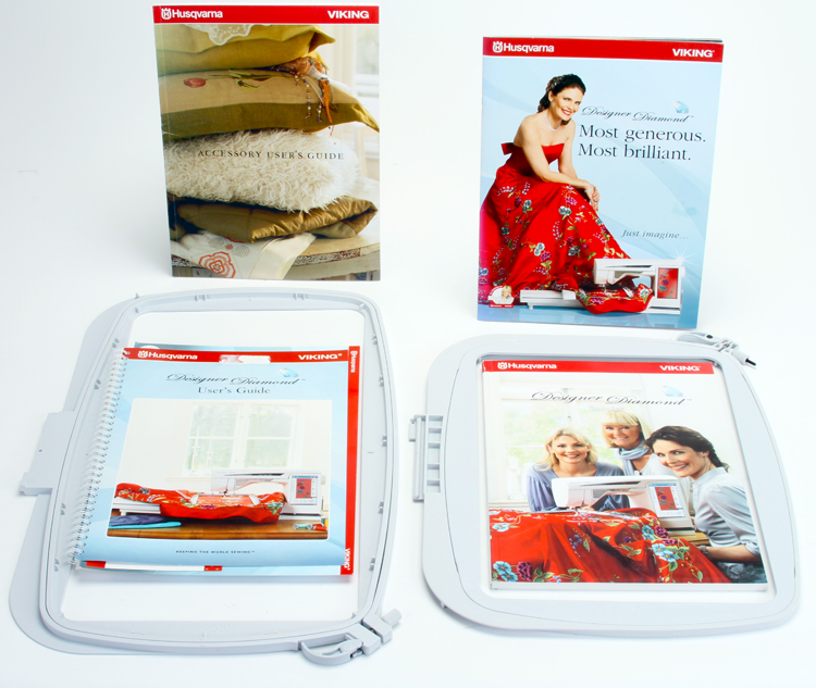 Husqvarna Viking Designer Diamond Sewing Machine Embroidery Kit EXTRAS