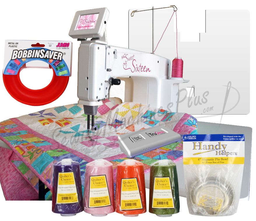 HQ Sweet Sixteen Long Arm Quilter w/ TruStitch Regulator & Bonus Package