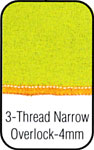 3 Thread Narrow Overlock.  4mm.