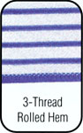 3 thread Rolled Hem