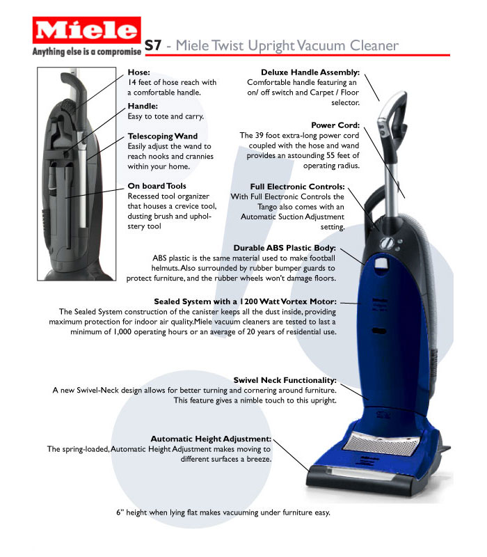 Miele Vacuum Cleaner Dynamic U1 Twist Upright