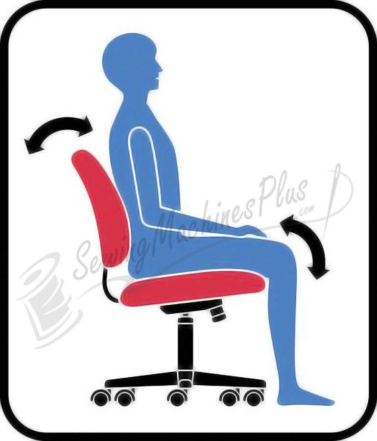 sewergo score ergonomic sewing operator chair 200se embroidery machine operator
