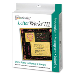 DESIGNER/'S GALLERY MONOGRAM WORKS EMBROIDERY LETTERING SOFTWARE FONTS EDG-TP6