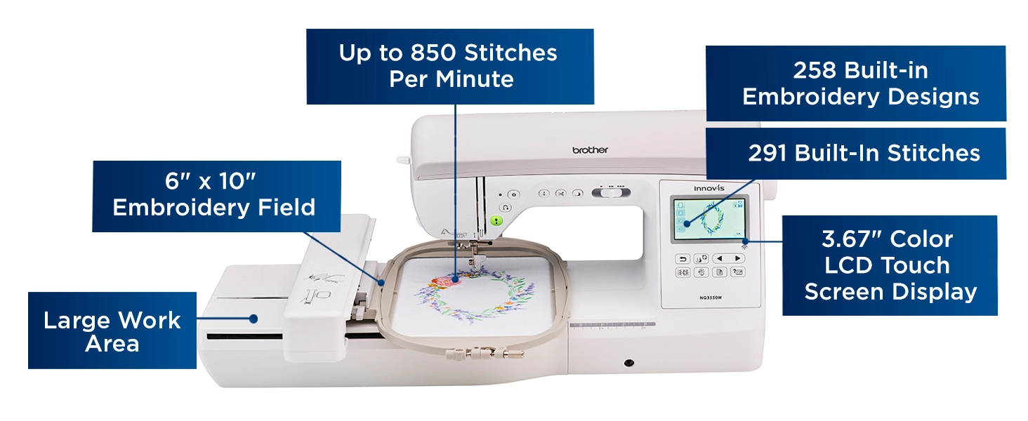 Brother NQ3550W Sewing and Embroidery Machine (Advanced orders)