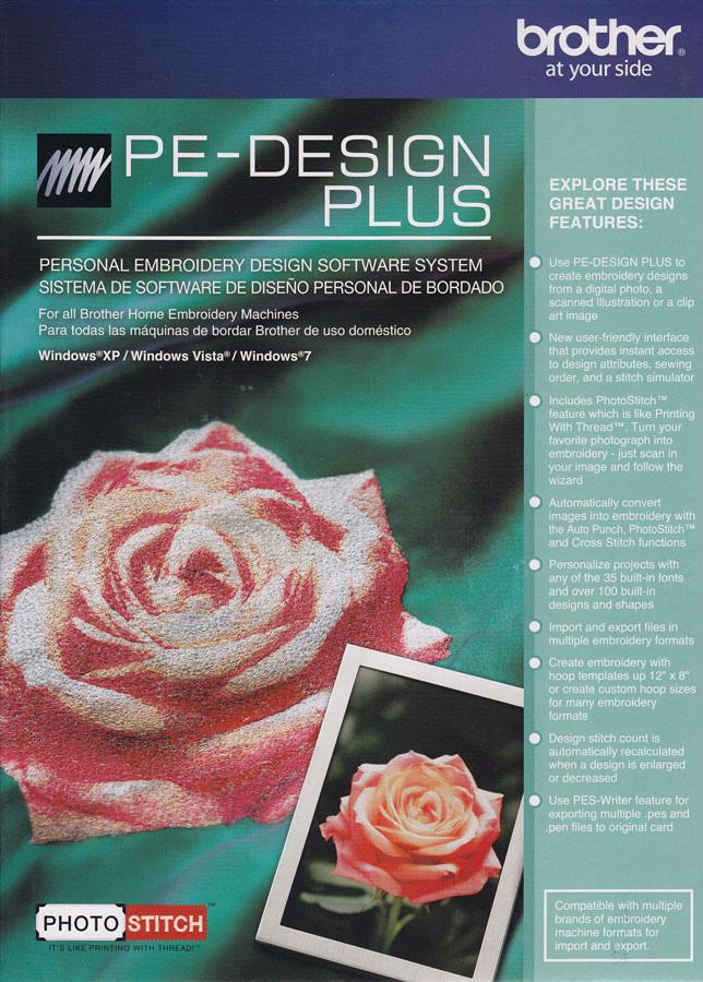 PE-Design Lite Embroidery Digitizing Software from Brother