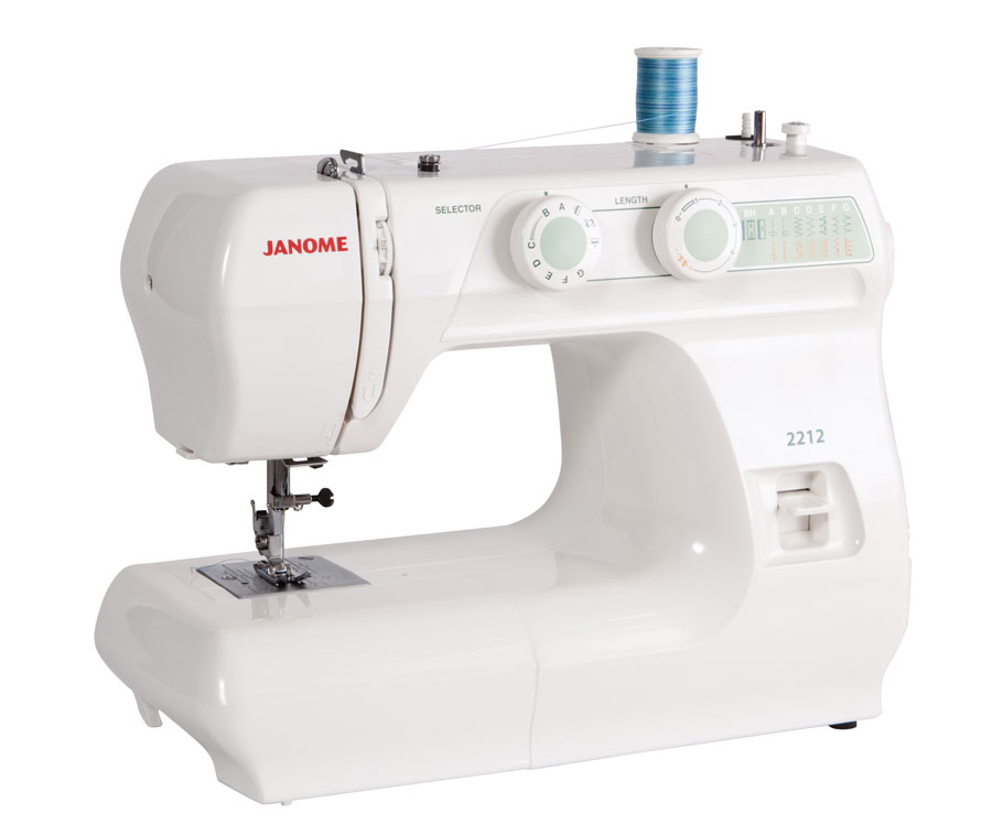 Janome 2212 12 Stitch Full Size Freearm Sewing Machine, 860SPM & FREE