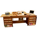 Arrow 98700 Bertha Sewing Cabinet for large machines - Oak Finish