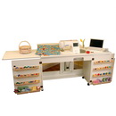 Arrow 98701 Bertha Sewing Cabinet for large machines - White Finish