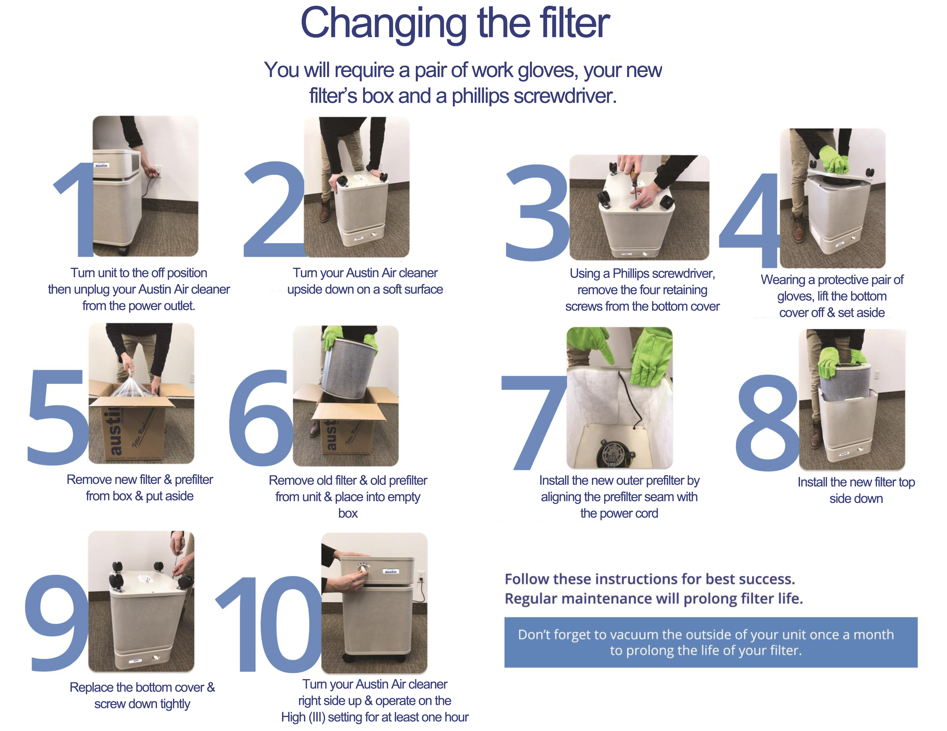 how to change your austin air filter