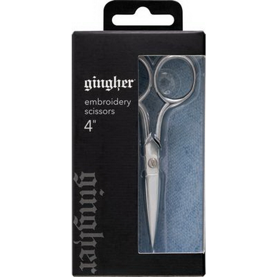 Gingher G-4C 4 Curved Embroidery Scissors -G-4C