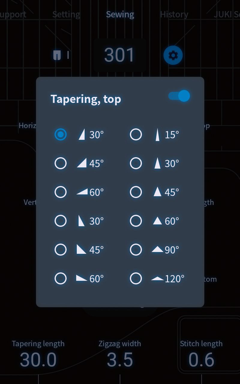 Tapering Variations