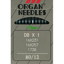 Organ - DBx1, 16x257, 16x231  Industrial Needles Size 80/12 (10pk)