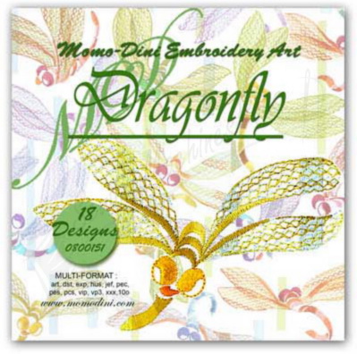 Bugs Embroidery Design: Dragonfly from AnnTheGran