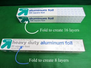 All you need is a piece of aluminum (tin) foil.