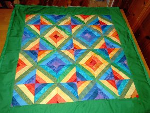 Here is a simplified, quicker version of the baby quilt I showed how to make in a previous post.