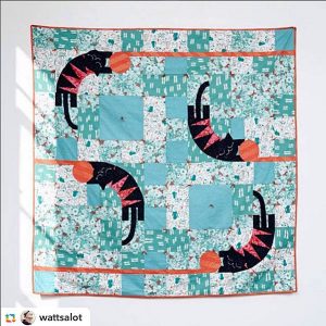 Cotton + Steel offers this free pattern for this Cat Lady quilt on their site.