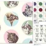 Designer Erin Michael continues her paint-by-number palette with this new line, MEOW or Never, featuring a colorful assortment of feline friends.