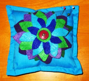 Felt Flower Pillow Pincushion