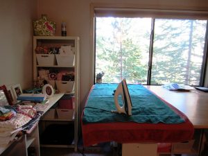 I recently decided to upgrade my ironing station from two towels placed on top of my new DIY work station to something fancier.