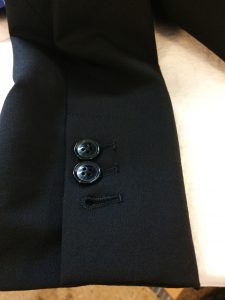 Functional, cut buttonhole, unless you need to lengthen the sleeve.