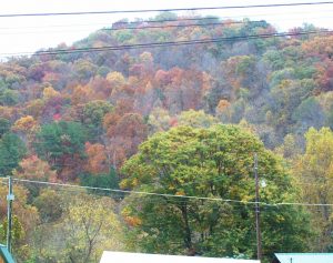 I do like sitting on the front porch with some lemonade & mountains like this around me for the visual.