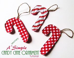 Candy canes themselves are kind of a Christmas classic, so why not have some homemade ones hanging on your tree?