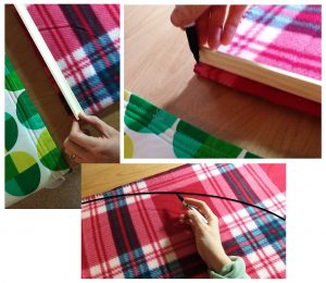 DIY Plaid Christmas Tree Skirt with Satin Binding