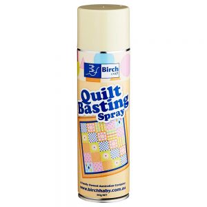 A spray that holds your quilt together.