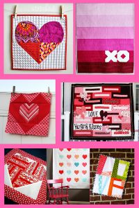 Valentine quilt roundup.