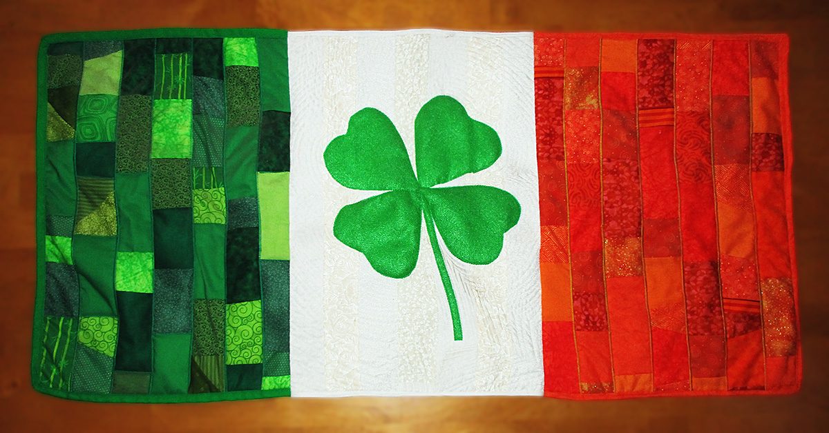 How to Sew a Luck O’ the Irish Flag Quilt for Your Wall