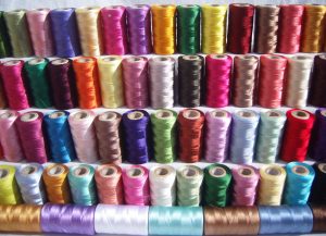 Thin but strong & flexible with a lot of "give," silk thread is also ideal for basting stitches and tailoring curved areas.