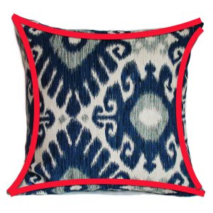 This is an example of a pillow cover that didn’t have rounded corners before it was sewn.