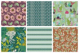 Lastly you have Bonnie Christine & Art Gallery Fabric’s Succulence line.