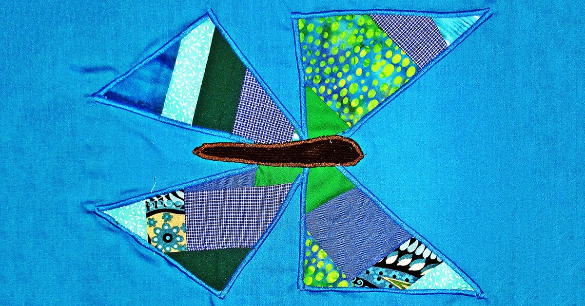 Crazy Patch Butterfly Applique Blocks