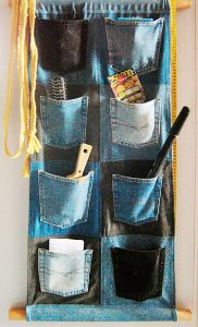 I think this one is a great idea for a closet organizer.