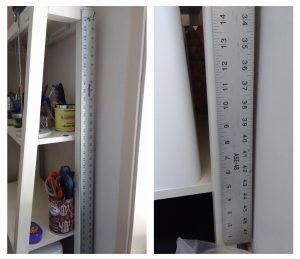 I also have this heavy, metal, 48” ruler.