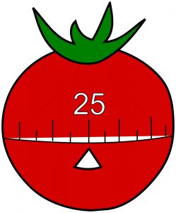 Pomodoro means tomato in Italian and was named after a kitchen timer like this one.