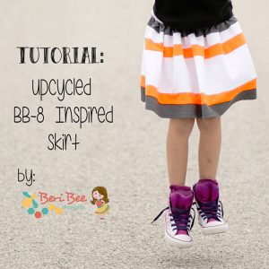 Another Star Wars project that you could make for your little one is this BB-8 skirt.